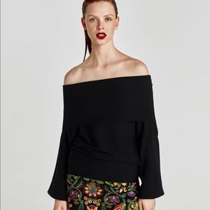 Zara Off the Shoulder Sweater